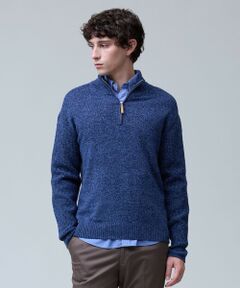 J.PRESS / ジェイプレス ニット・セーター | ウール×カシミヤの上質素材【Cash Lamb's Wool】ハーフジップ ニット_25年モデル