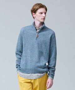 J.PRESS / ジェイプレス ニット・セーター | ウール×カシミヤの上質素材【Cash Lamb's Wool】ハーフジップ ニット_25年モデル
