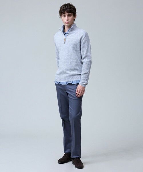 J.PRESS / ジェイプレス ニット・セーター | ウール×カシミヤの上質素材【Cash Lamb's Wool】ハーフジップ ニット_25年モデル | 詳細2