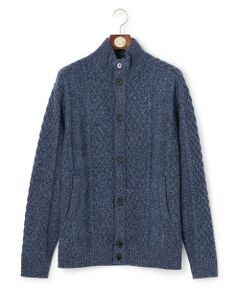 J.PRESS / ジェイプレス カーディガン・ボレロ | ウール×カシミヤの上質素材【Cash Lamb's Wool】ハイネックケーブル カーディガン_25年モデル