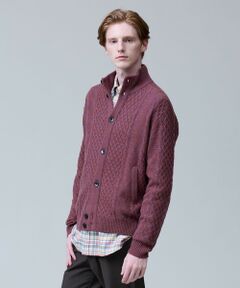 J.PRESS / ジェイプレス カーディガン・ボレロ | ウール×カシミヤの上質素材【Cash Lamb's Wool】ハイネックケーブル カーディガン_25年モデル