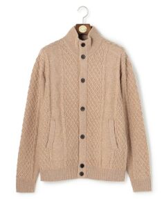 J.PRESS / ジェイプレス カーディガン・ボレロ | ウール×カシミヤの上質素材【Cash Lamb's Wool】ハイネックケーブル カーディガン_25年モデル
