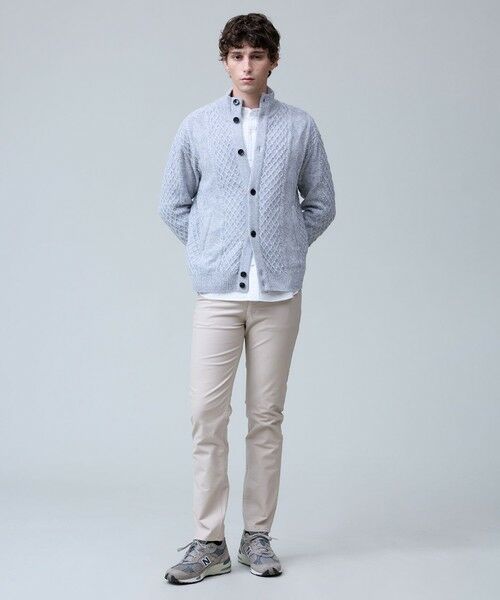 J.PRESS / ジェイプレス カーディガン・ボレロ | ウール×カシミヤの上質素材【Cash Lamb's Wool】ハイネックケーブル カーディガン_25年モデル | 詳細1