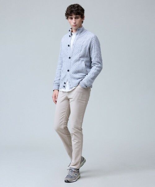 J.PRESS / ジェイプレス カーディガン・ボレロ | ウール×カシミヤの上質素材【Cash Lamb's Wool】ハイネックケーブル カーディガン_25年モデル | 詳細3