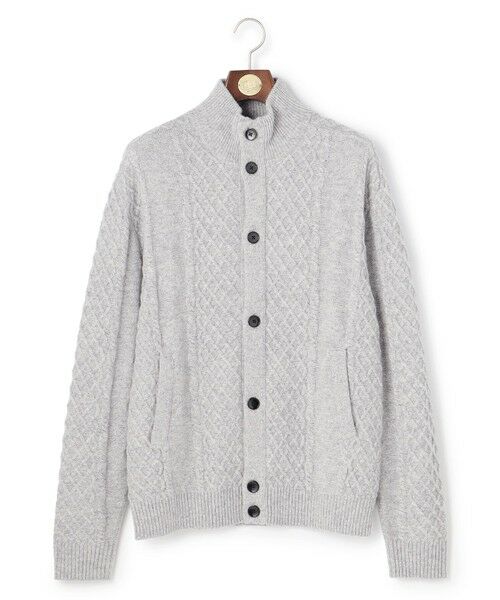 J.PRESS / ジェイプレス カーディガン・ボレロ | ウール×カシミヤの上質素材【Cash Lamb's Wool】ハイネックケーブル カーディガン_25年モデル | 詳細4