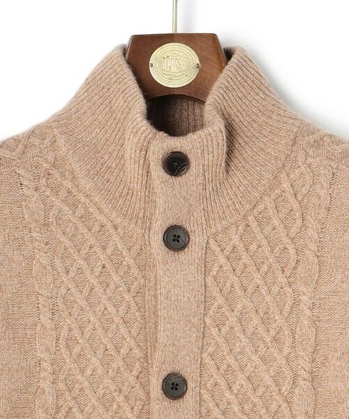 J.PRESS / ジェイプレス カーディガン・ボレロ | ウール×カシミヤの上質素材【Cash Lamb's Wool】ハイネックケーブル カーディガン_25年モデル | 詳細11