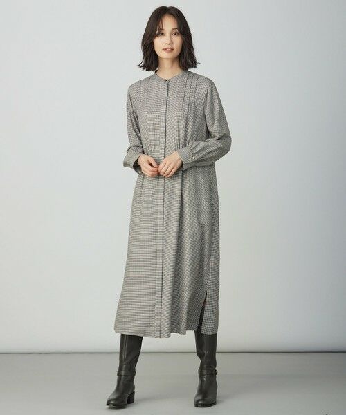 J.PRESS / ジェイプレス ミニ丈・ひざ丈ワンピース | サイロチェック ストライプ ワンピース | 詳細1