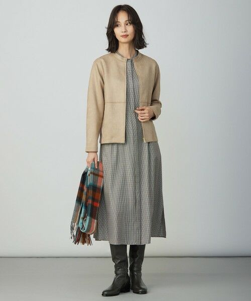 J.PRESS / ジェイプレス ミニ丈・ひざ丈ワンピース | サイロチェック ストライプ ワンピース | 詳細2