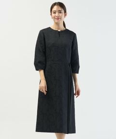 J.PRESS / ジェイプレス ロング・マキシ丈ワンピース | ボタニカルジャガード ワンピース