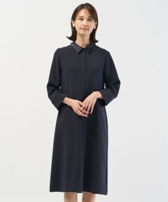 J.PRESS / ジェイプレス ロング・マキシ丈ワンピース | 【2way】セラテリーダブルクロス 襟付き ワンピース