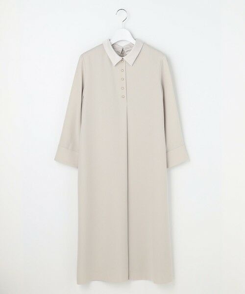 J.PRESS / ジェイプレス ロング・マキシ丈ワンピース | 【2way】セラテリーダブルクロス 襟付き ワンピース | 詳細10