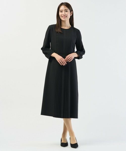 J.PRESS / ジェイプレス ロング・マキシ丈ワンピース | ノルディス2wayジョーゼット フロントプリーツ ワンピース | 詳細3