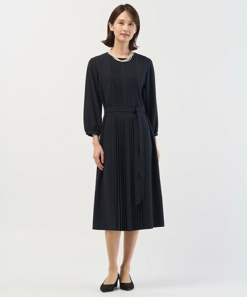 J.PRESS / ジェイプレス ロング・マキシ丈ワンピース | ノルディス2wayジョーゼット フロントプリーツ ワンピース | 詳細16