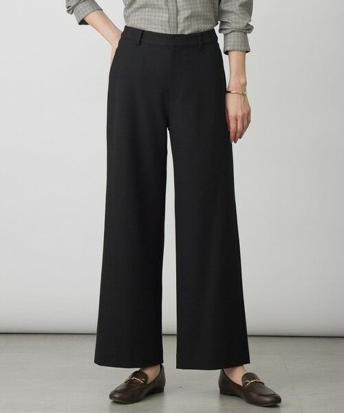 J.PRESS/ジェイプレス チェルビック セミワイド パンツ ブラック系 7