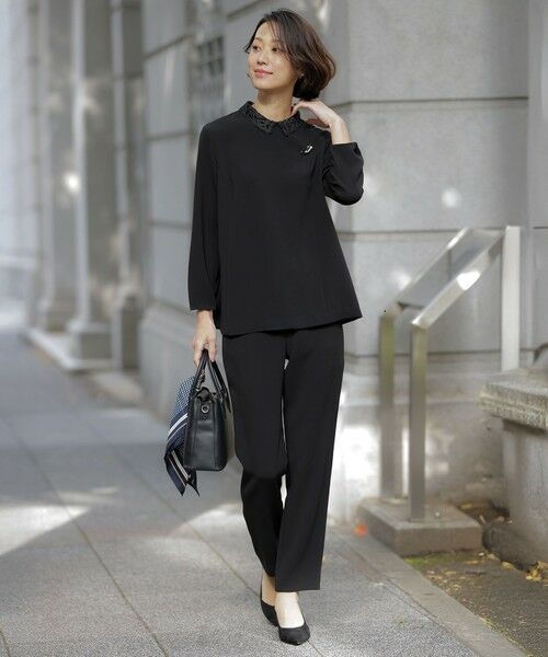 J.PRESS / ジェイプレス その他パンツ | 【セットアップ対応】セラテリーダブルクロス テーパード パンツ | 詳細1