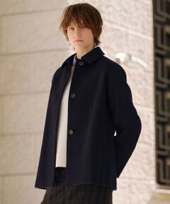 J.PRESS / ジェイプレス ステンカラーコート | ショートビーバー ショート丈 ステンカラー コート