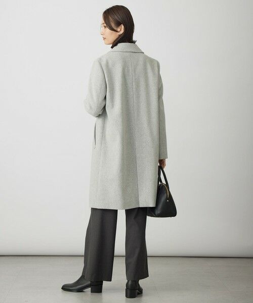 J.PRESS / ジェイプレス ステンカラーコート | ショートビーバー ロング丈 ステンカラー コート | 詳細4
