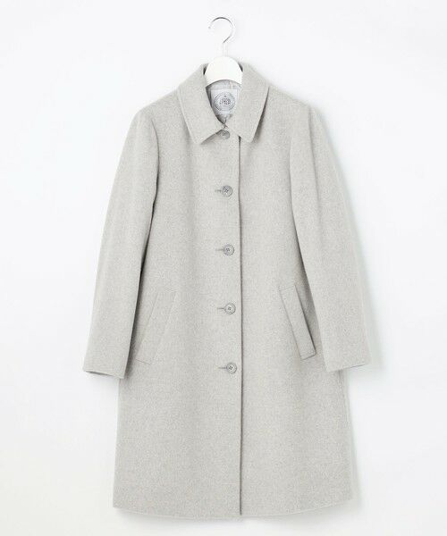 J.PRESS / ジェイプレス ステンカラーコート | ショートビーバー ロング丈 ステンカラー コート | 詳細5