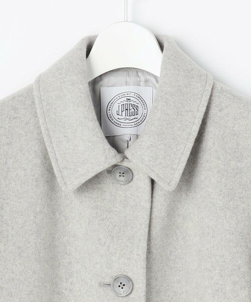 J.PRESS / ジェイプレス ステンカラーコート | ショートビーバー ロング丈 ステンカラー コート | 詳細7
