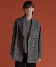 チェックビーバー Pコート