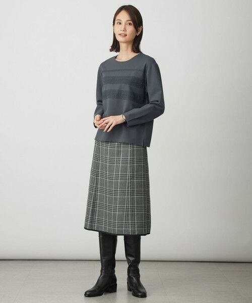 J.PRESS / ジェイプレス ミニ・ひざ丈スカート | 【リバーシブル】リバーチェック スカート | 詳細5