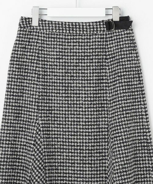 J.PRESS / ジェイプレス ミニ・ひざ丈スカート | ウールシルク ハウンドトゥース フレア スカート | 詳細8
