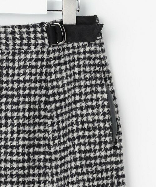 J.PRESS / ジェイプレス ミニ・ひざ丈スカート | ウールシルク ハウンドトゥース フレア スカート | 詳細11
