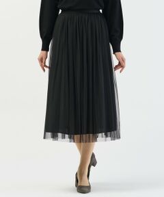 J.PRESS / ジェイプレス ミニ・ひざ丈スカート | 【2way】リバーシブル チュール スカート