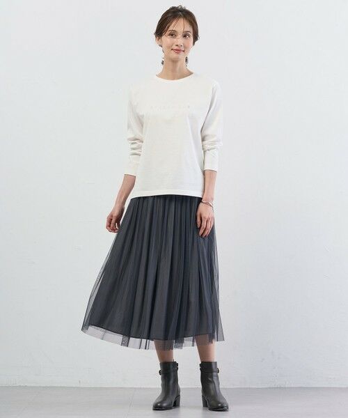 J.PRESS / ジェイプレス ミニ・ひざ丈スカート | 【2way】リバーシブル チュール スカート | 詳細2