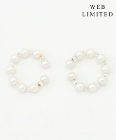 J.PRESS / ジェイプレス ピアス・イヤリング | 【WEB限定・2way・2set】パール イヤカフ リング