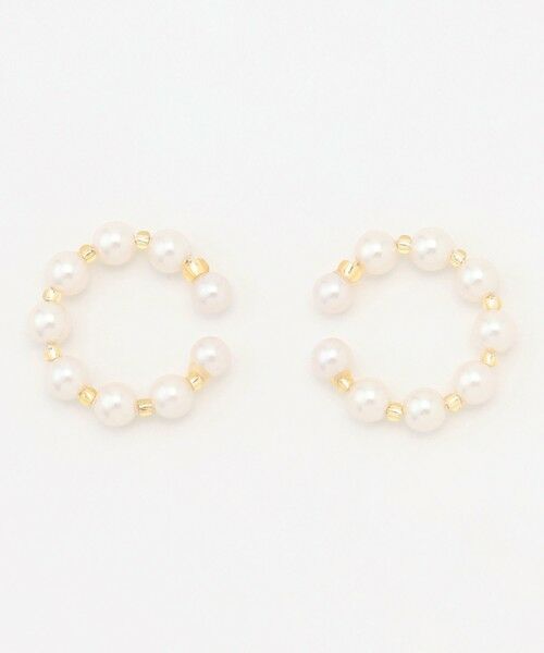 J.PRESS / ジェイプレス ピアス・イヤリング | 【WEB限定・2way・2set】パール イヤカフ リング | 詳細5