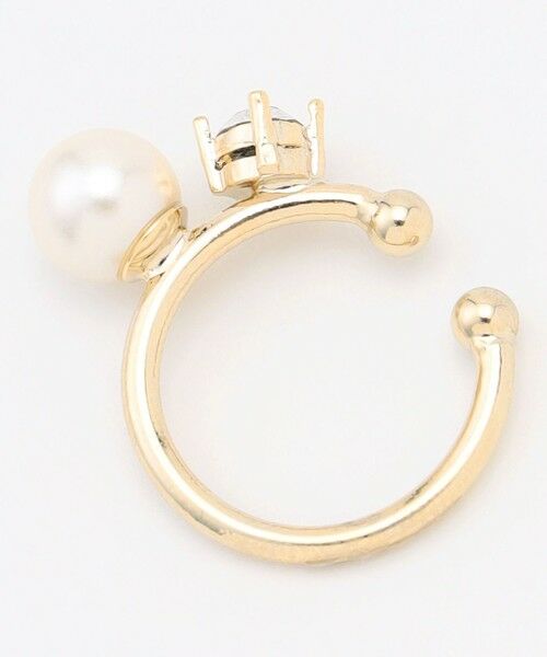 J.PRESS / ジェイプレス ピアス・イヤリング | 【WEB限定・2way・2set】パールビジュー イヤカフ リング | 詳細5