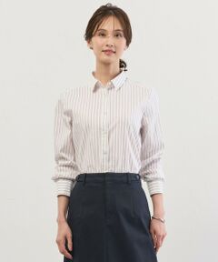 J.PRESS / ジェイプレス シャツ・ブラウス | BEZコットンナイロン ストライプ シャツカラー ブラウス