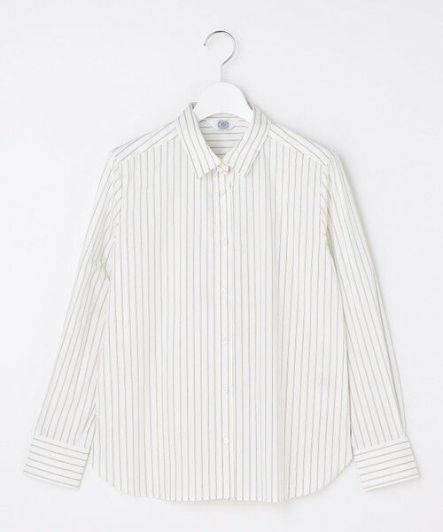 J.PRESS / ジェイプレス シャツ・ブラウス | BEZコットンナイロン ストライプ シャツカラー ブラウス | 詳細14