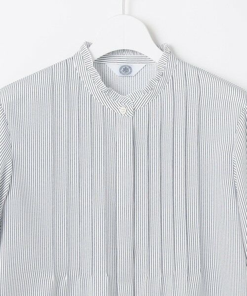 J.PRESS / ジェイプレス シャツ・ブラウス | ソフトジョーゼット ストライプ プリント ブラウス | 詳細7