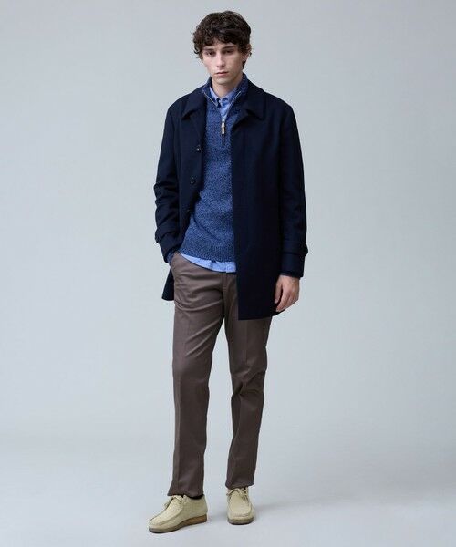 J.PRESS / ジェイプレス ステンカラーコート | ウールとカシミヤの品格素材【定番】ウールカシミヤビーバー ドレスショートコート_25年モデル | 詳細3
