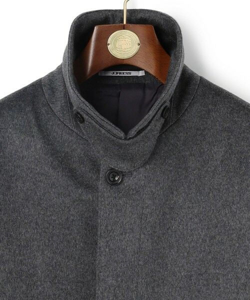 J.PRESS / ジェイプレス ステンカラーコート | ウールとカシミヤの品格素材【定番】ウールカシミヤビーバー ドレスショートコート_25年モデル | 詳細19