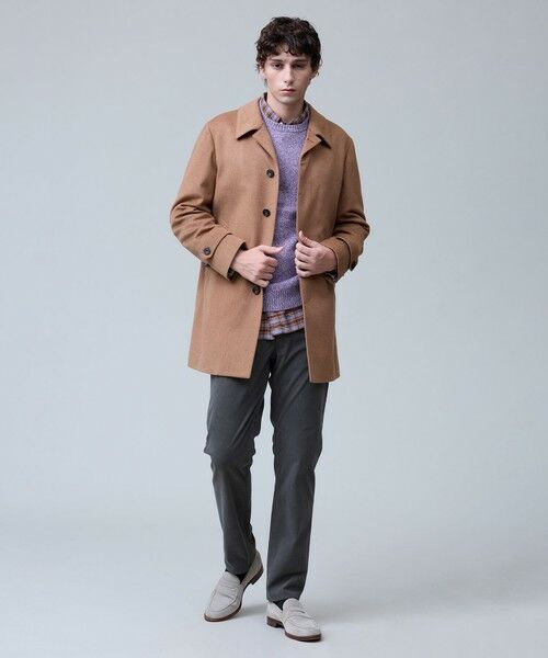 J.PRESS / ジェイプレス ステンカラーコート | ウールとカシミヤの品格素材【定番】ウールカシミヤビーバー ドレスショートコート_25年モデル | 詳細29