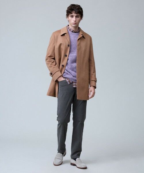 J.PRESS / ジェイプレス ステンカラーコート | ウールとカシミヤの品格素材【定番】ウールカシミヤビーバー ドレスショートコート_25年モデル | 詳細30