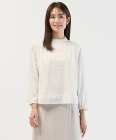 J.PRESS / ジェイプレス カットソー | レースコンビ カットソー