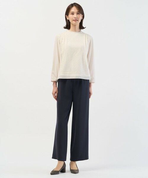 J.PRESS / ジェイプレス カットソー | レースコンビ カットソー | 詳細4