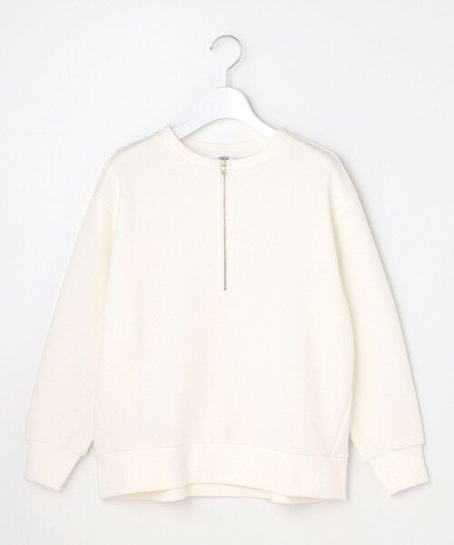 J.PRESS / ジェイプレス カットソー | 裏毛 ハーフジップ プルオーバー | 詳細3