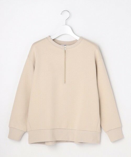 J.PRESS / ジェイプレス カットソー | 裏毛 ハーフジップ プルオーバー | 詳細7