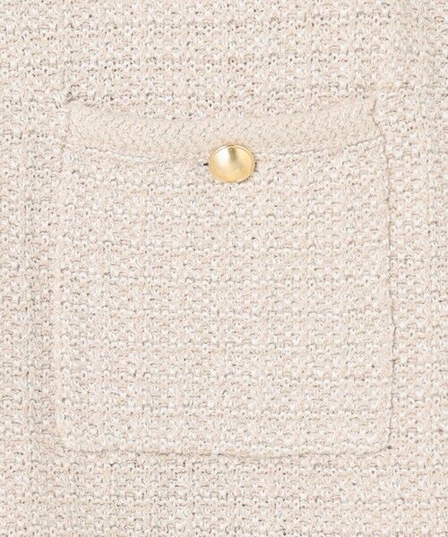 J.PRESS / ジェイプレス ノーカラージャケット | NEW TWEED ニット ジャケット | 詳細12