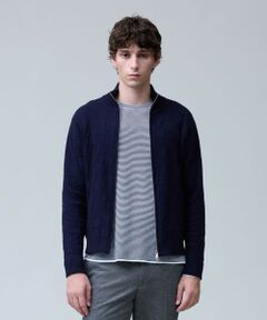 J.PRESS / ジェイプレス カーディガン・ボレロ | 温かさと軽さの快適素材【ストレッチ / イージーケア】【FLEX YARN】リンクスフルジップ  ニットカーディガン