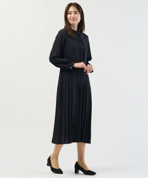 J.PRESS / ジェイプレス ロング・マキシ丈ワンピース | ノルディス2wayジョーゼット プリーツ ワンピース | 詳細2