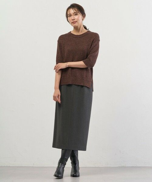 J.PRESS / ジェイプレス ミニ・ひざ丈スカート | SOFTサーモ2way ナロースカート | 詳細4