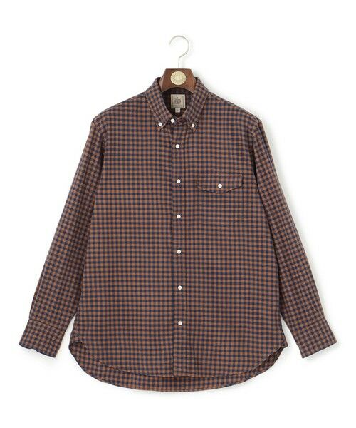 J.PRESS / ジェイプレス シャツ・ブラウス | 【WEB・一部店舗限定】フランネルギンガムチェックシャツ / B.D.（ブラウン系3）