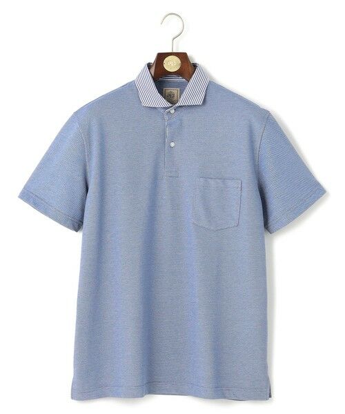 J.PRESS / ジェイプレス ポロシャツ | 【WEB・一部店舗限定】バーズアイカノコ ポロシャツ（サックスブルー系）