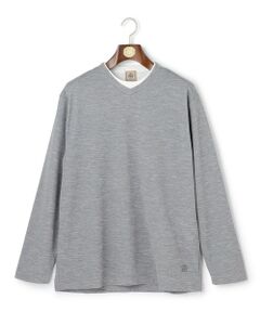J.PRESS / ジェイプレス カットソー | 【WEB・一部店舗限定】Ｖネックフェイクレイヤード ロングスリーブTシャツ